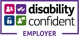 Disability Confident Employer. If clicked it will take you to a page with more details about the scheme.