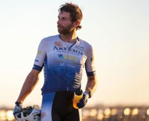 Mark Beaumont in cycling gear